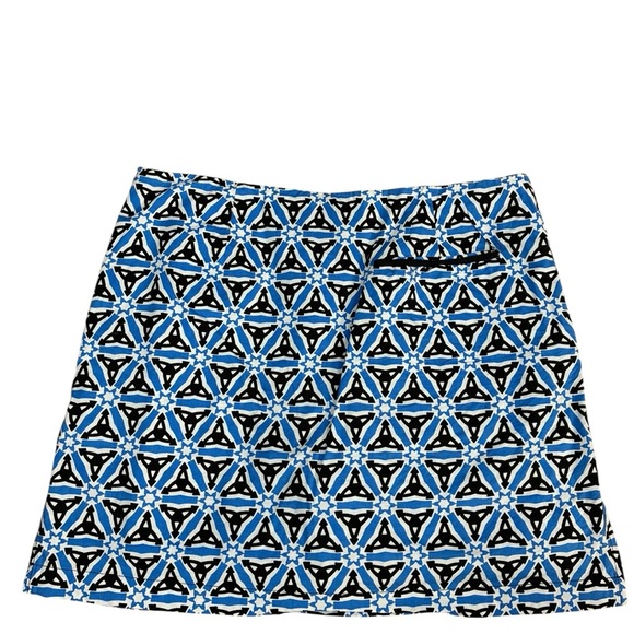Golftini Geometric Blue and Black Women's Skirt/Skort “Flirtini”- Sz 6 - Picture 2 of 12